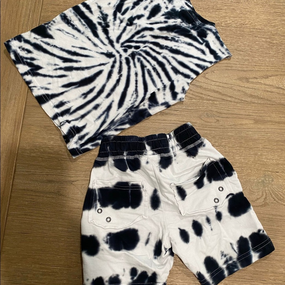 Tie dye boys summer outfit